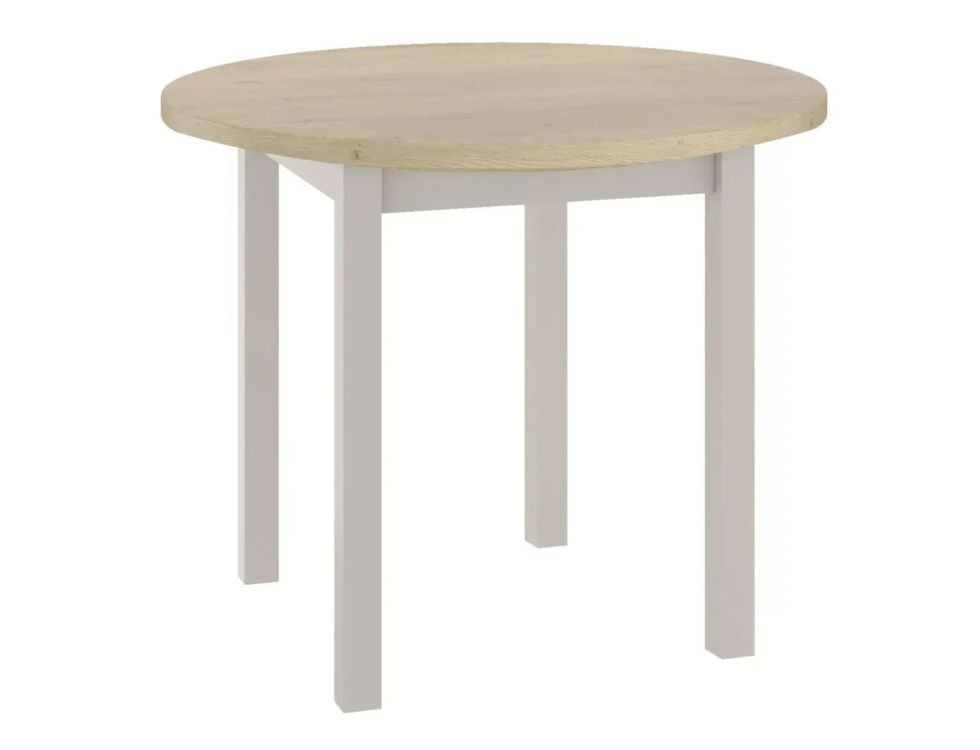 Stół okrągły ADAM 80 cm dąb cremona torro/ kaszmir
