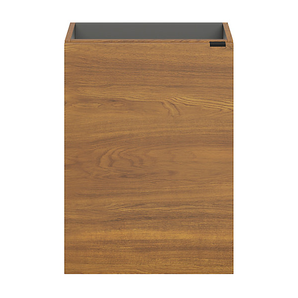 Meuble lave mains suspendu effet noyer l.44 x H.55 x P.23 cm, GoodHome Imandra