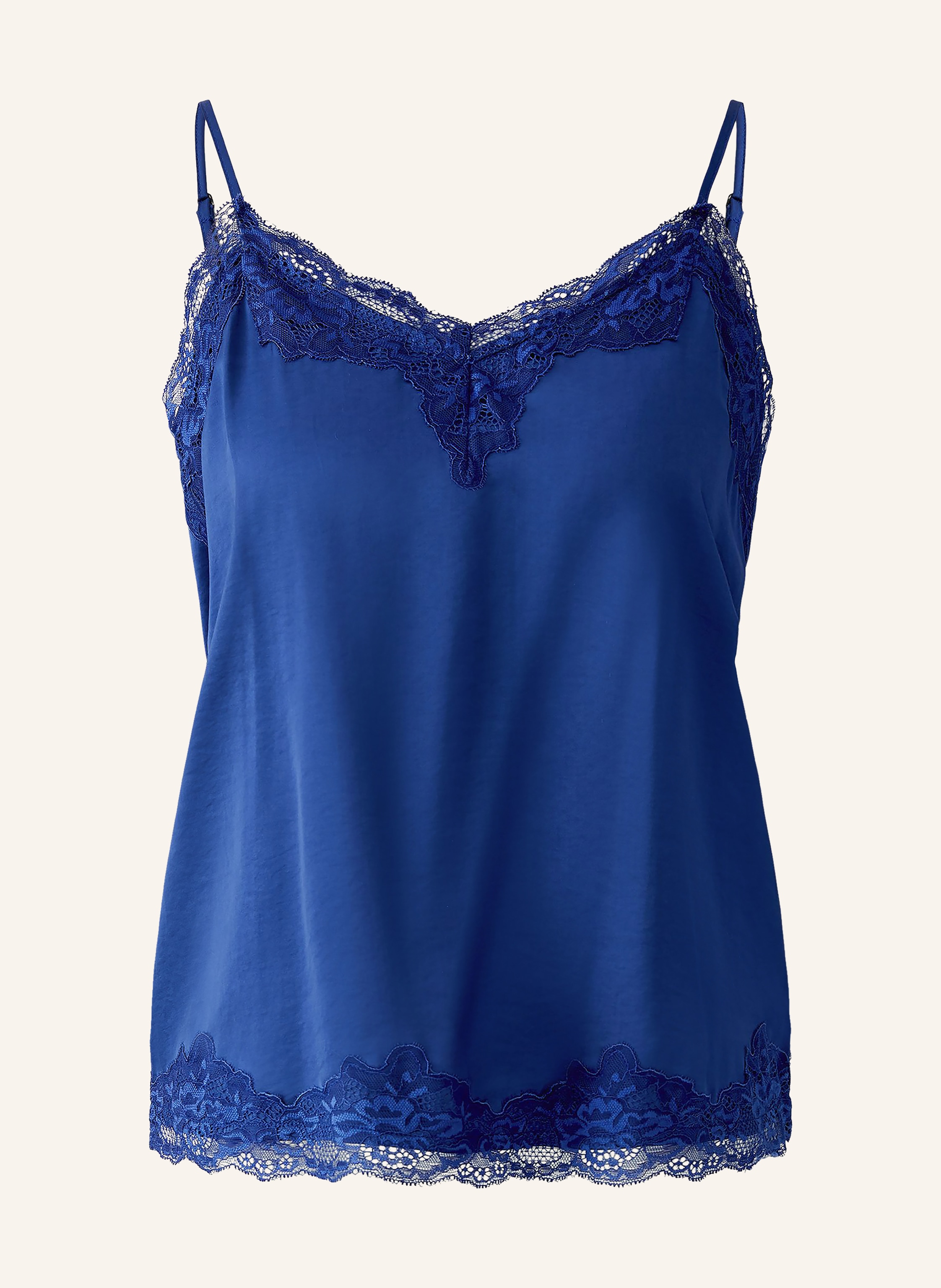 Oui Satintop mit Spitze