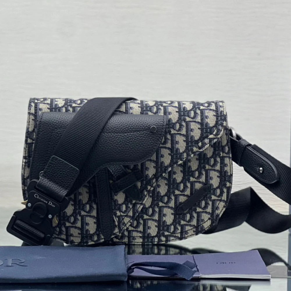 DIOR Saddle  Embroidery Crossbody Bag