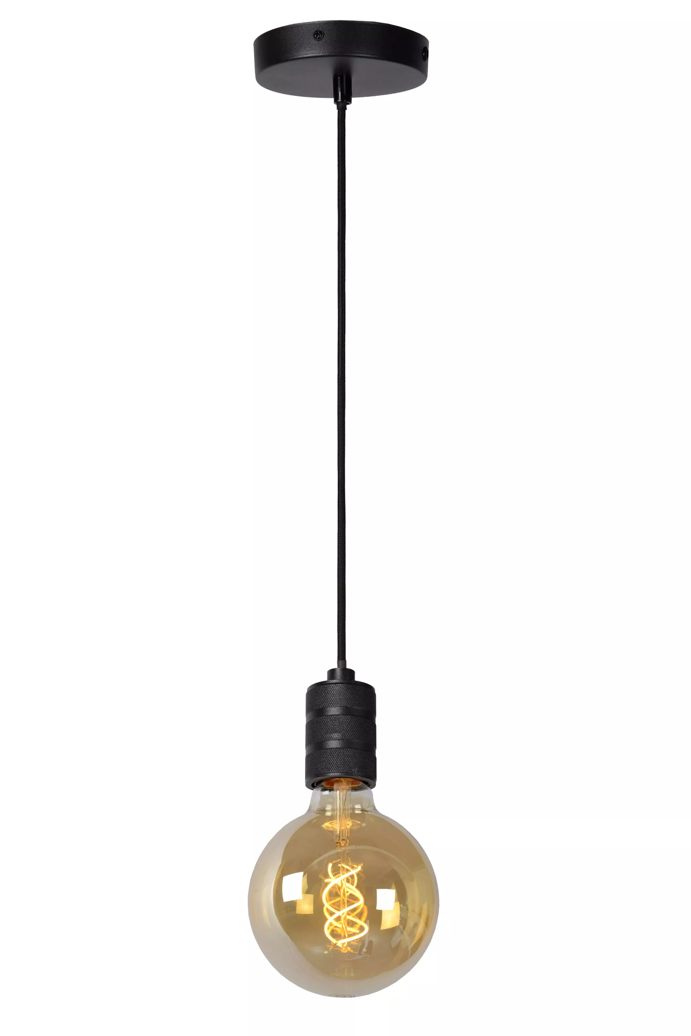 Lampa wisząca czarna JOVA 1xE27x60W wym: 160x4,6x4,6 cm Lucide