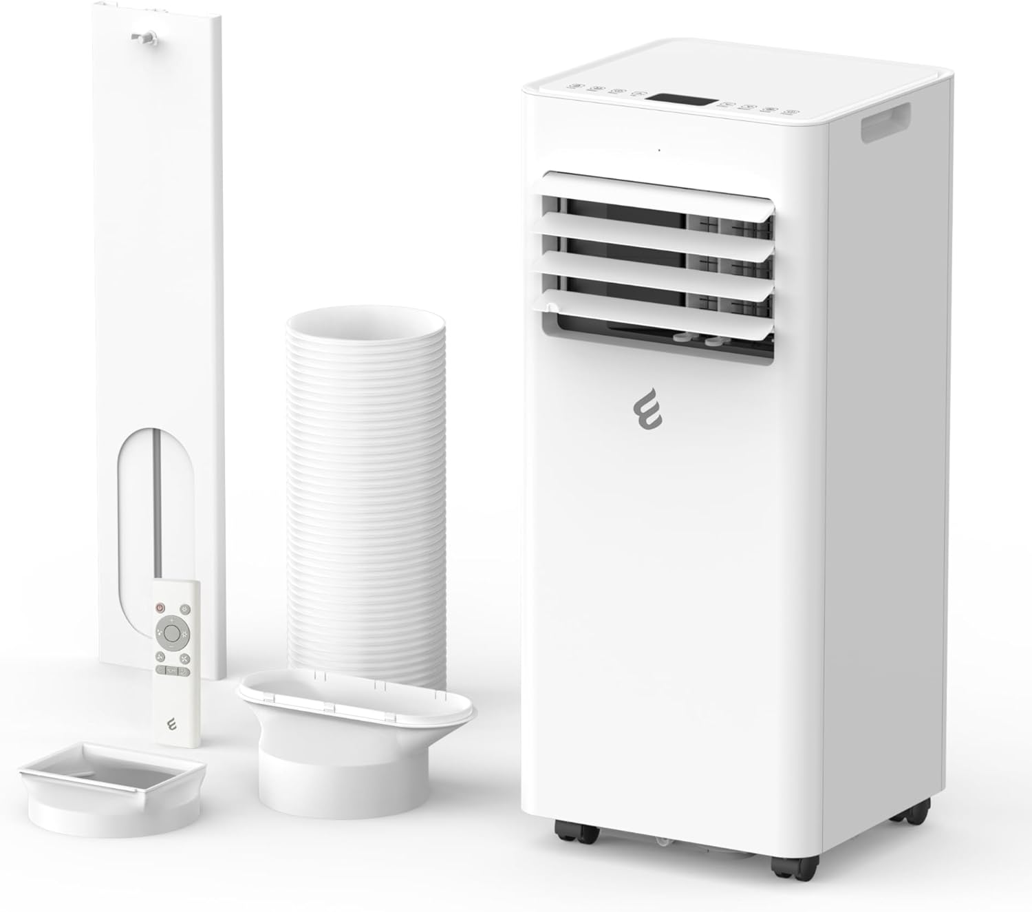 10,000 BTU Portable Air Conditioner, 3-in-1 AC Unit for 450 Sq.Ft Rooms With Cooling, Dehumidification & Fan Modes, Includes Remote Control, 24H Timer & Window Kit for Bedroom