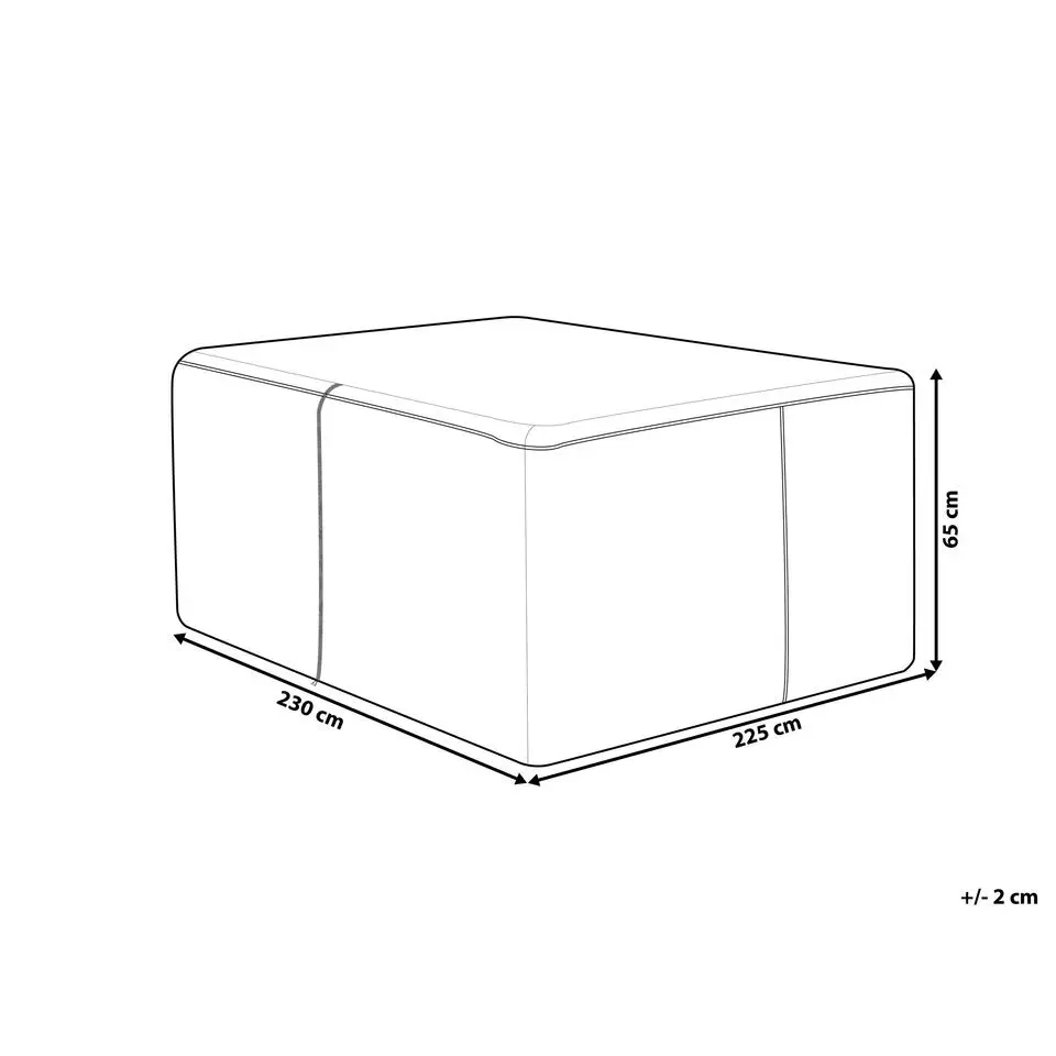 CHUVA - Beschermhoes wicker lounge XXL - Blauw - Polyester