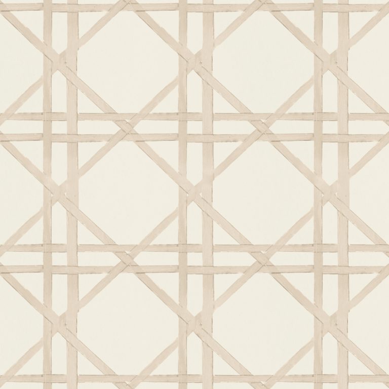 Catchii Behang Bamboo braided trellis beige