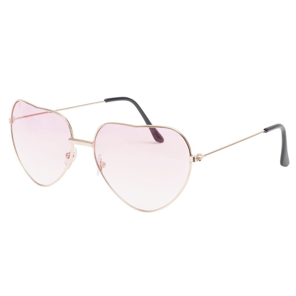Lunettes forme coeur fantaisie (2 modèles rose ou bleu)