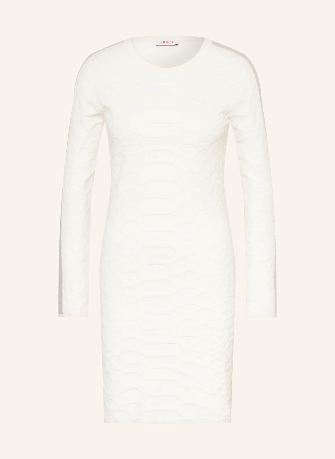 LIU JO Strickkleid mit Galonstreifen und Glitzergarn