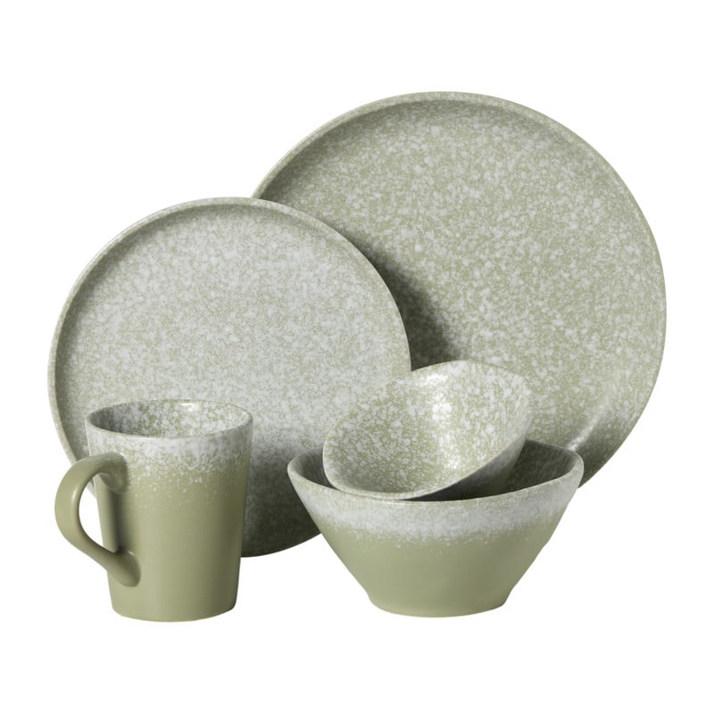 Ontbijtbord olivo - lichtgroen - &Oslash;20x2.3 cm