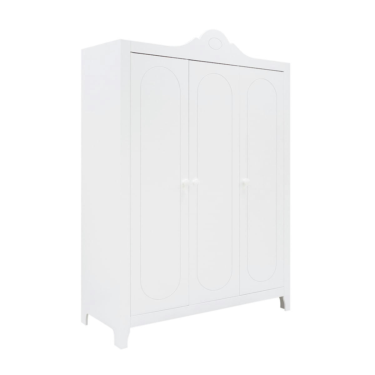 EVI - Armoire 3 portes blanc