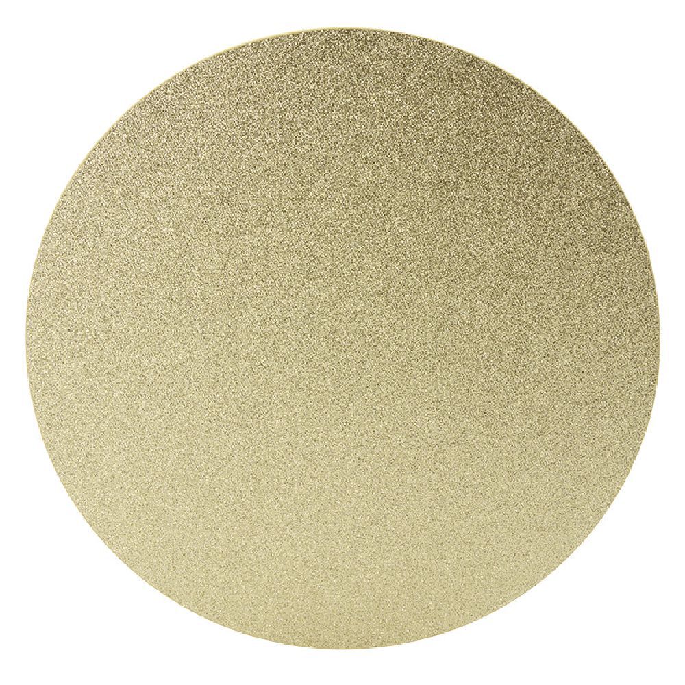 Set de table rond en polyester pailletté Ø33 cm