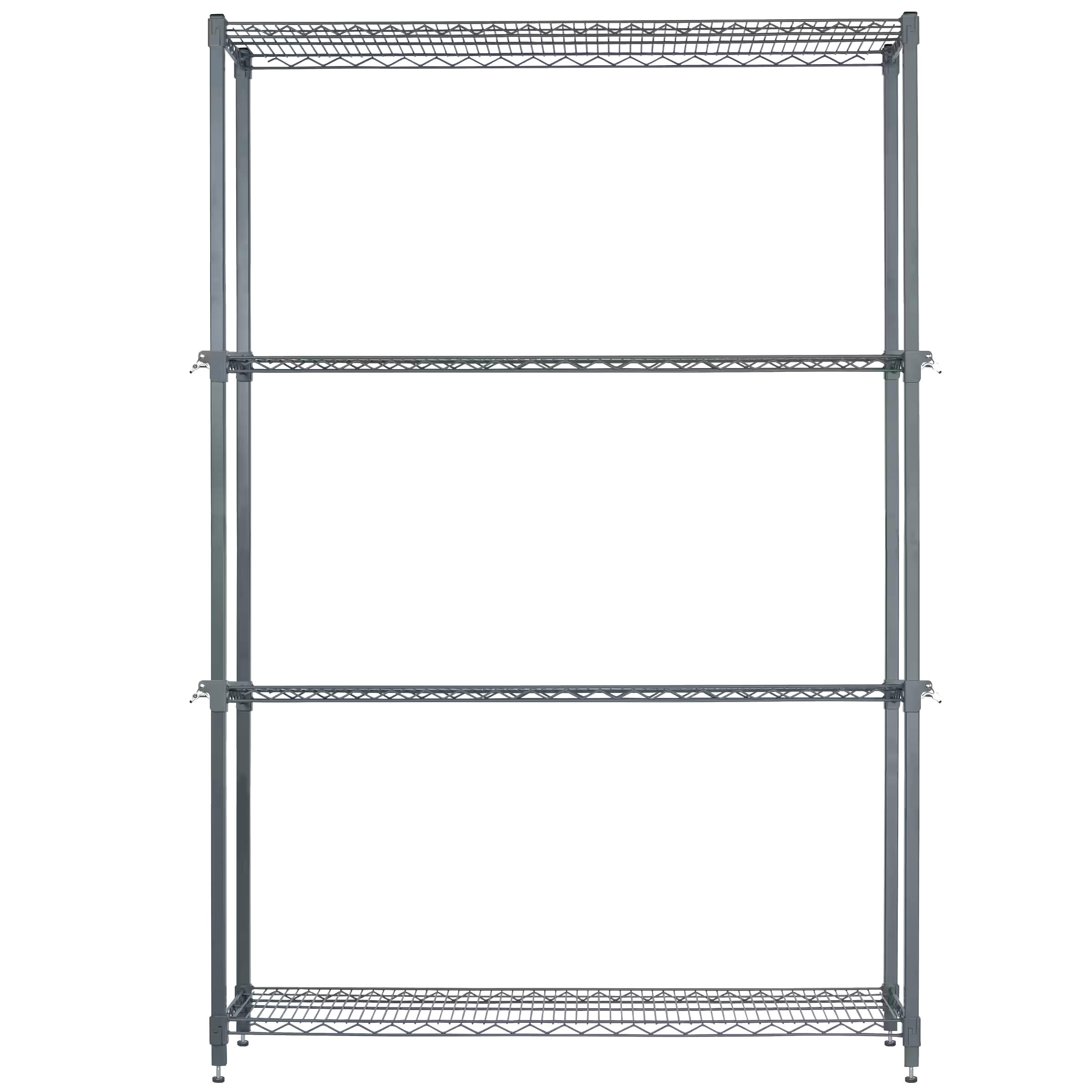 CleverMade 4-Tier Adjustable Metal Rack