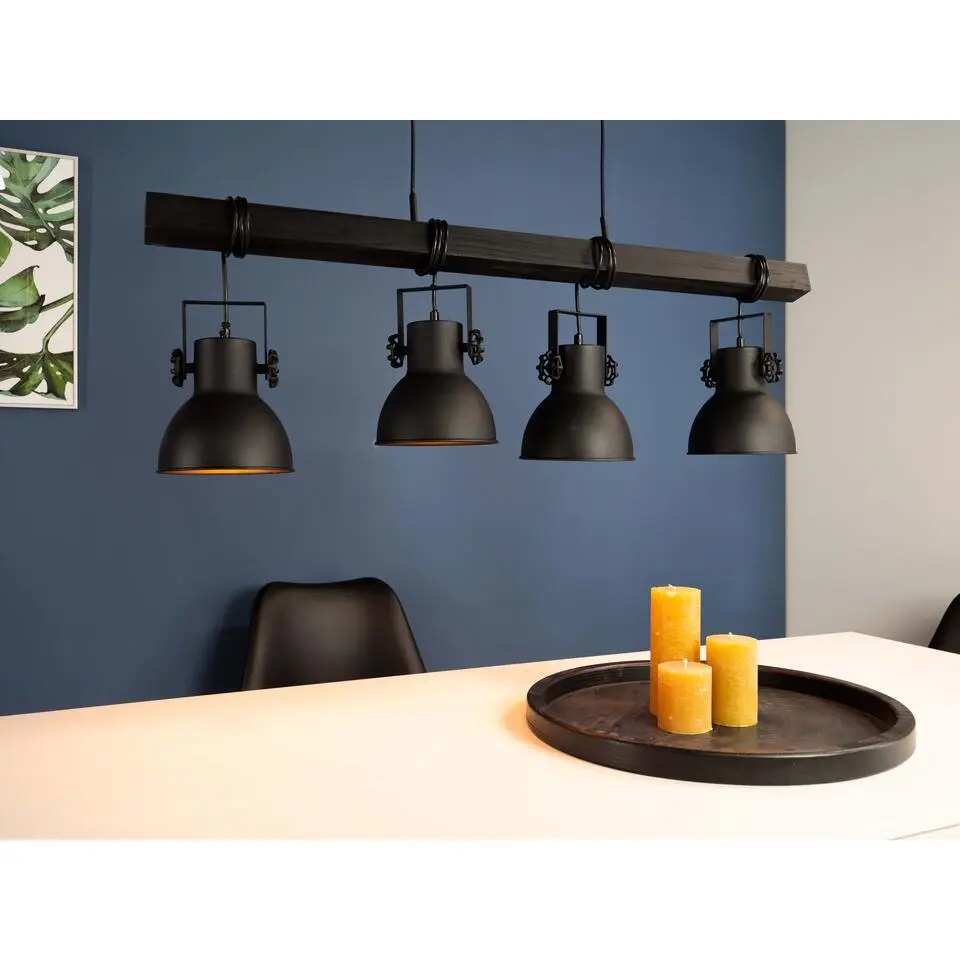 EGLOShirebrookHanglamp-E27-100cm-Zwart