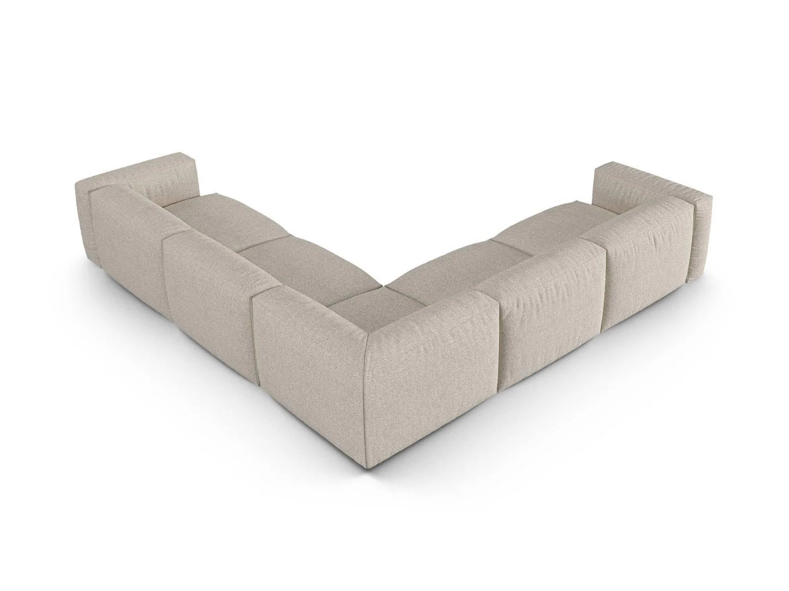 Modulaire hoekbank Martina bouclé