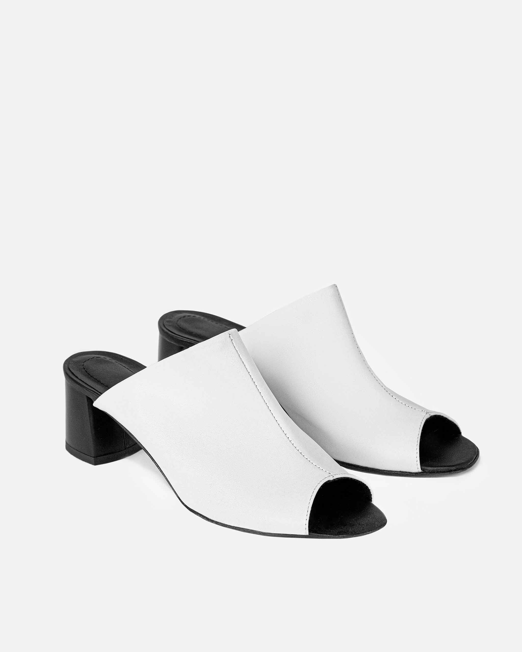 BOHEMA - Uptown White Buty, ze skóry roślinnej, polska rodzinna marka - outlet
