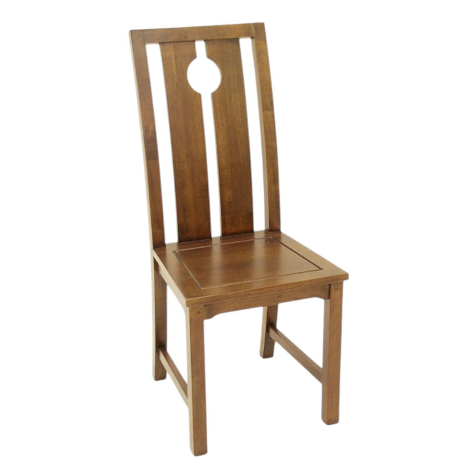 Chaise chinoise ming hévéa massif MAORI