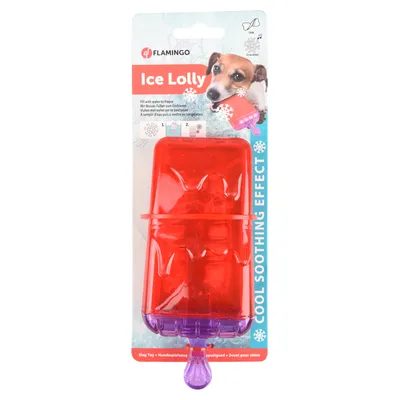 Flamingo Ice Lolly Dog Toy