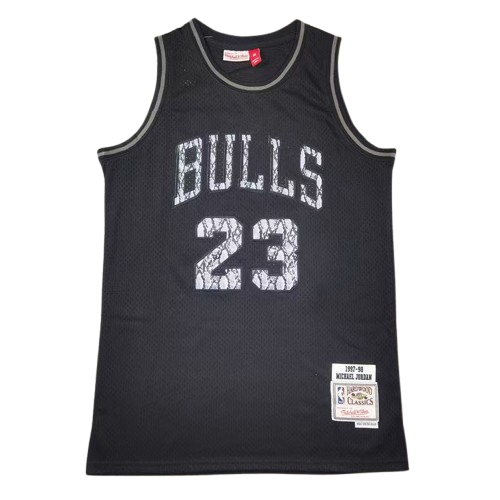 Michael Jordan Chicago Bulls 1997/98 Harwood Classic Throwback Jersey - Black