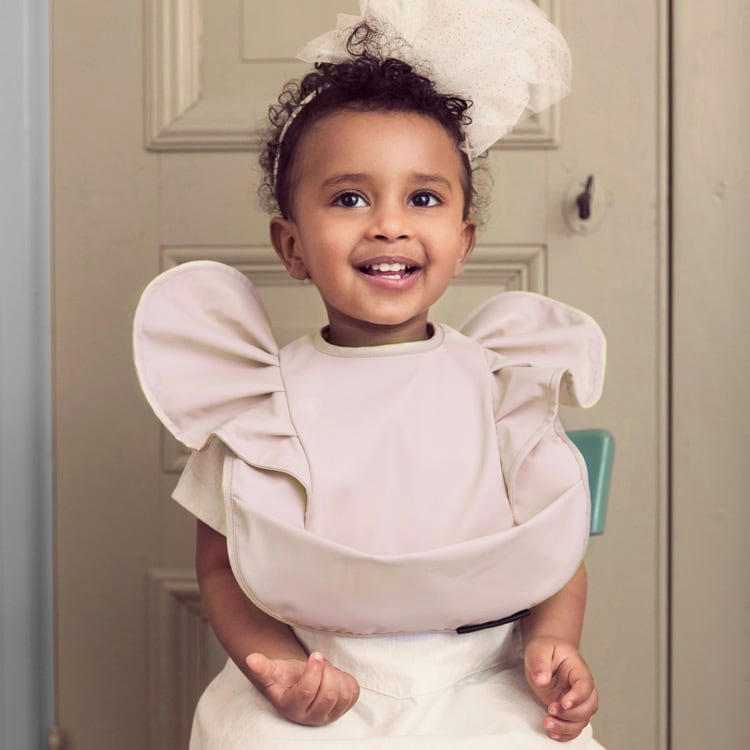 - Bavoir plastifié Powder Pink