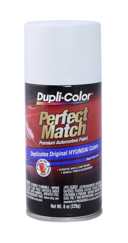 Dupli-Color Perfect Match Premium Acrylic Lacquer Automotive Aerosol Spray Paint, Powder White (W1), 227-g