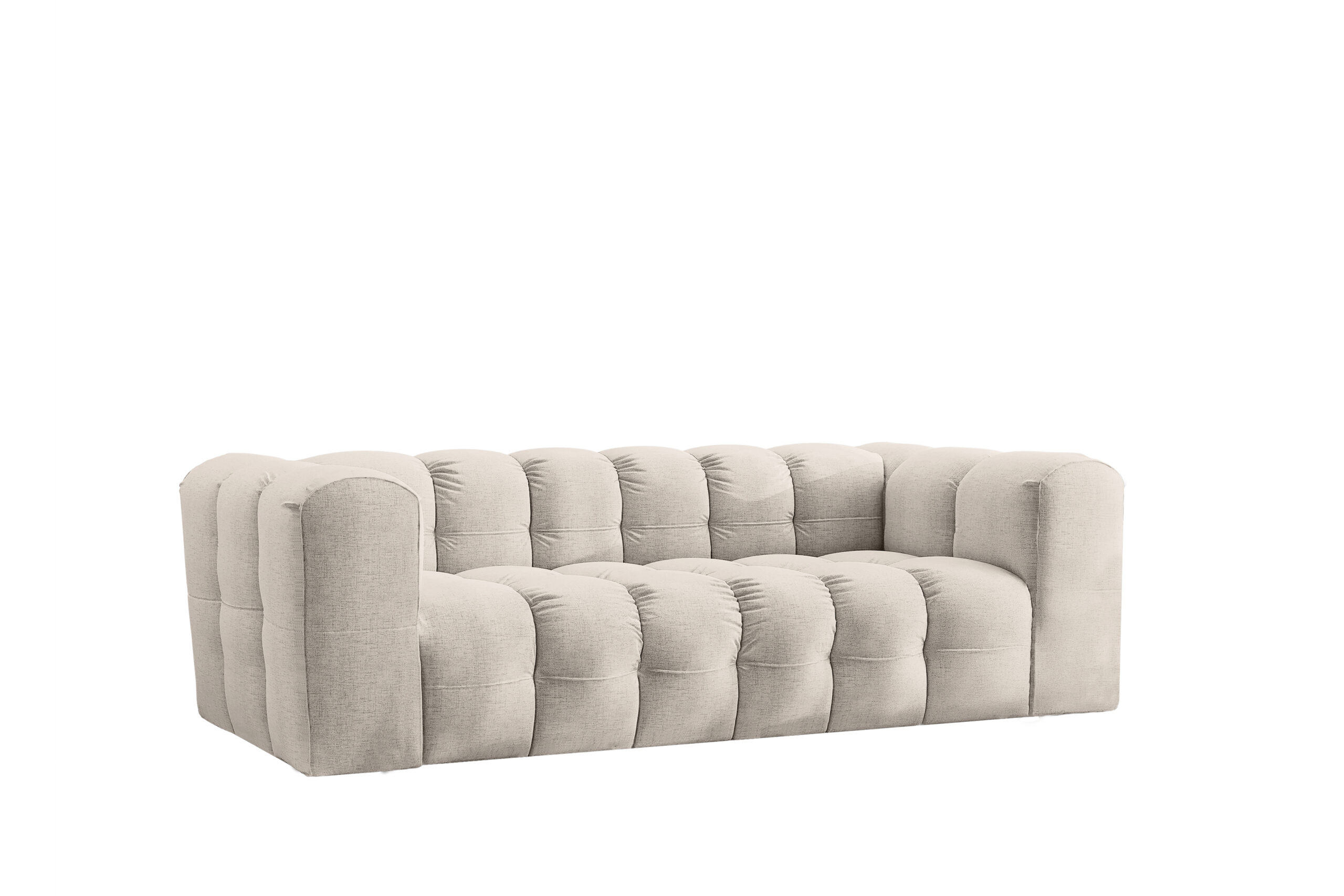 Sofa 3-osobowa, Kanapa BALOO, tkanina Szenil, Ecru