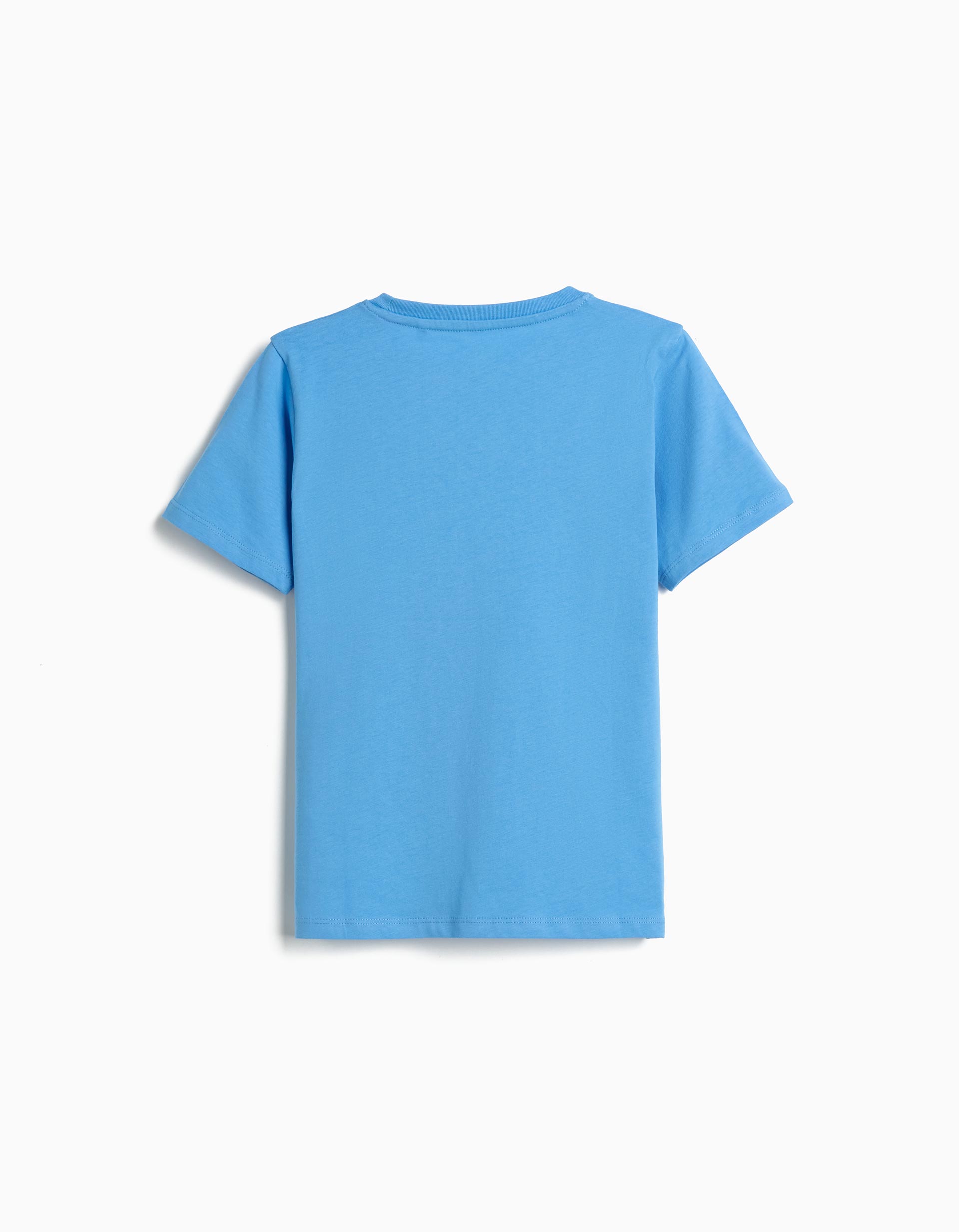 T-shirt Estampada, Menino, Azul Claro