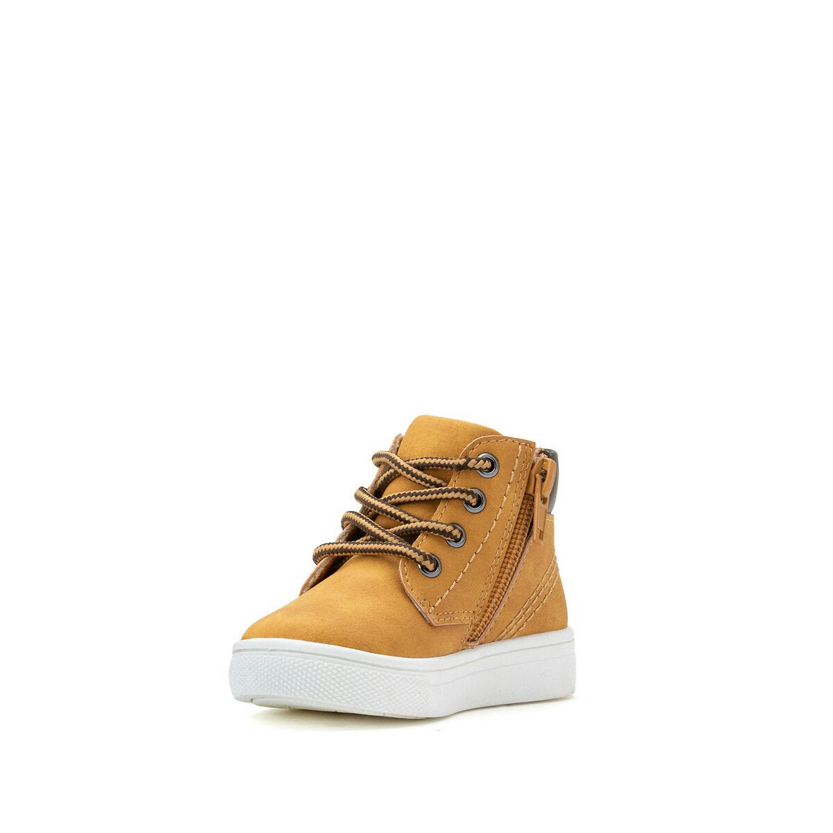 Bottines à lacets et zippées