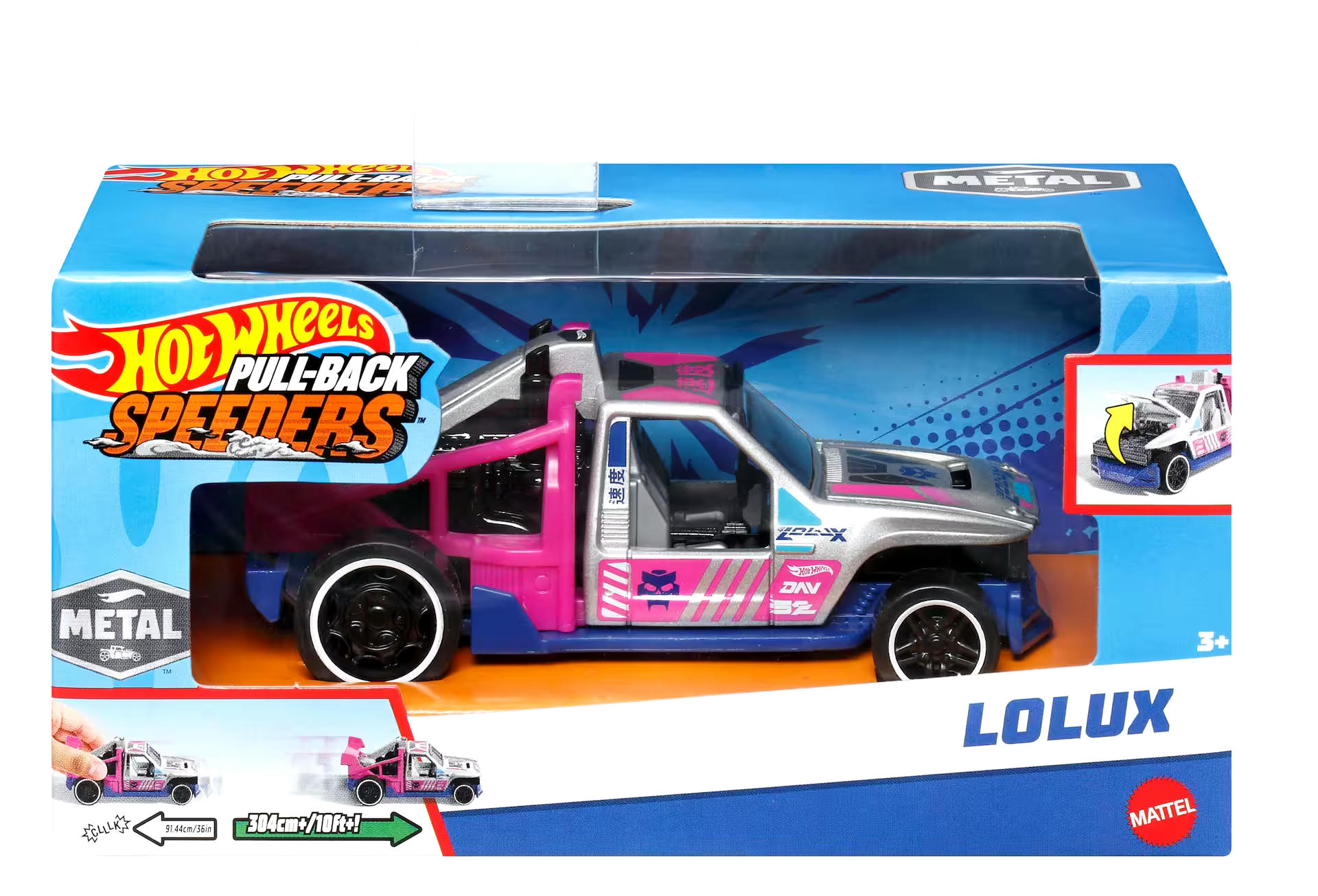 Hot Wheels® Pull-Back Speeders Collectible Cars, Assorted Styles, Ages 3+