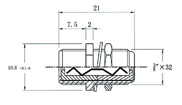 Adaptateur F mâle/mâle droit - CAE - RZ150