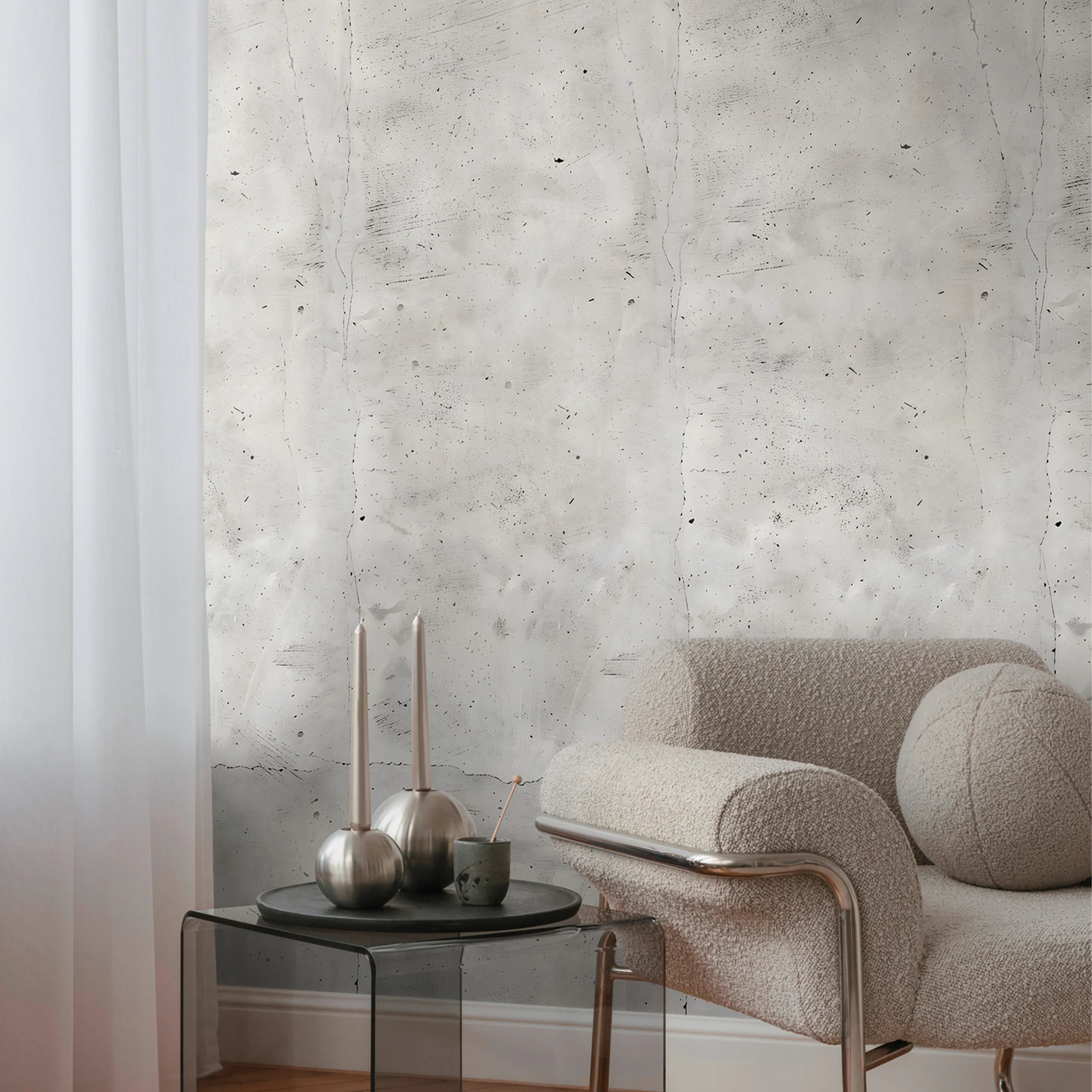 CosmoLiving Papier peint panoramique L CONCRETE 159 x 280 cm gris béton