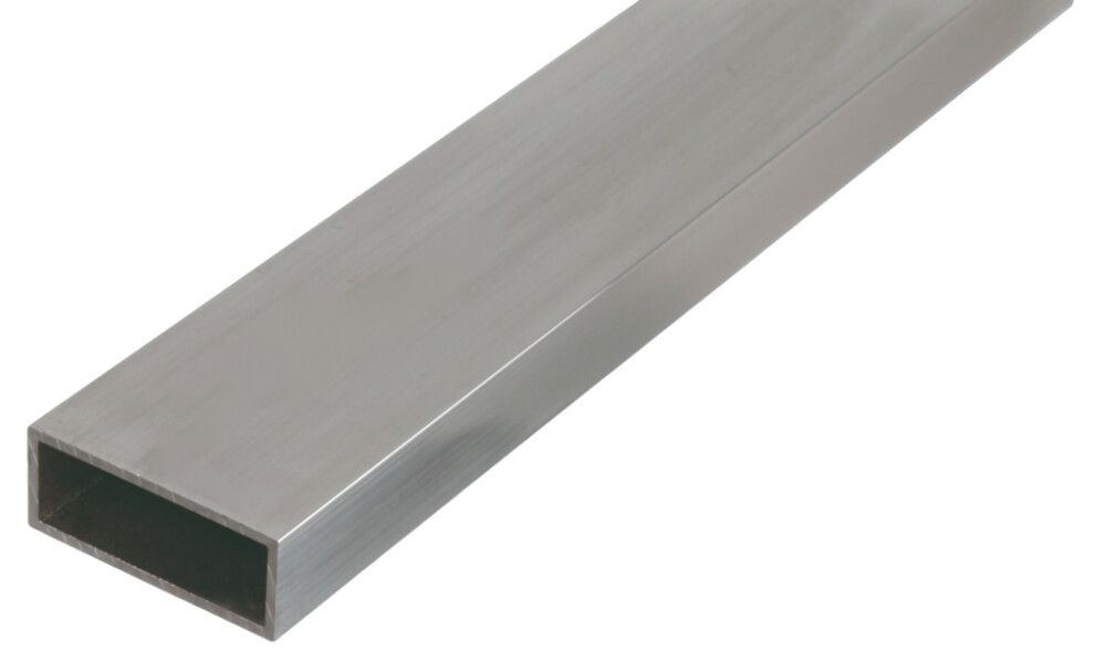 RØR GAH ALBERTS REKTANGULÆRT ALUMINIUM 50X20X1000MM