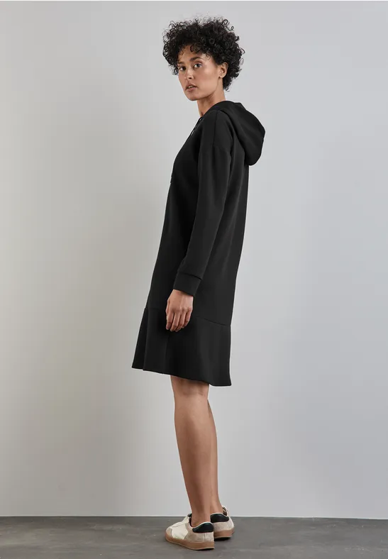 Sweatkleid mit Volant