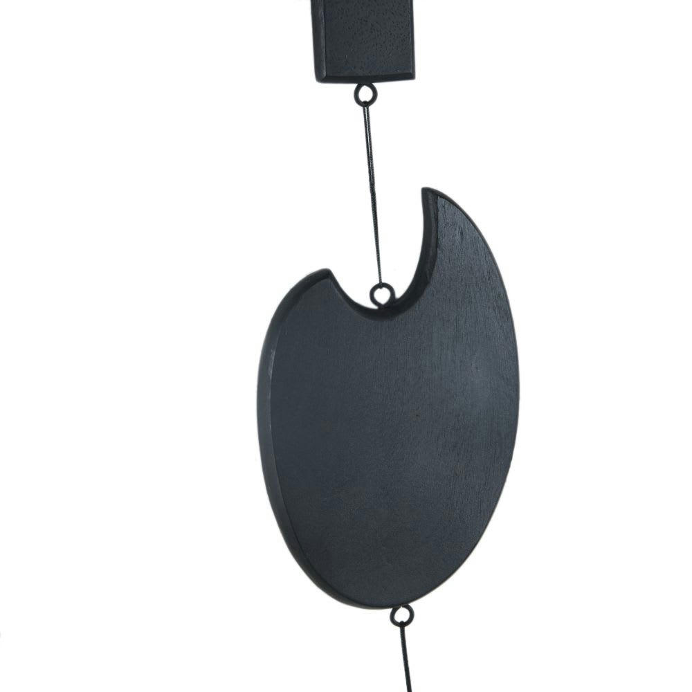 HARRIS - Déco murale mobile en bois de manguier noir 25x117