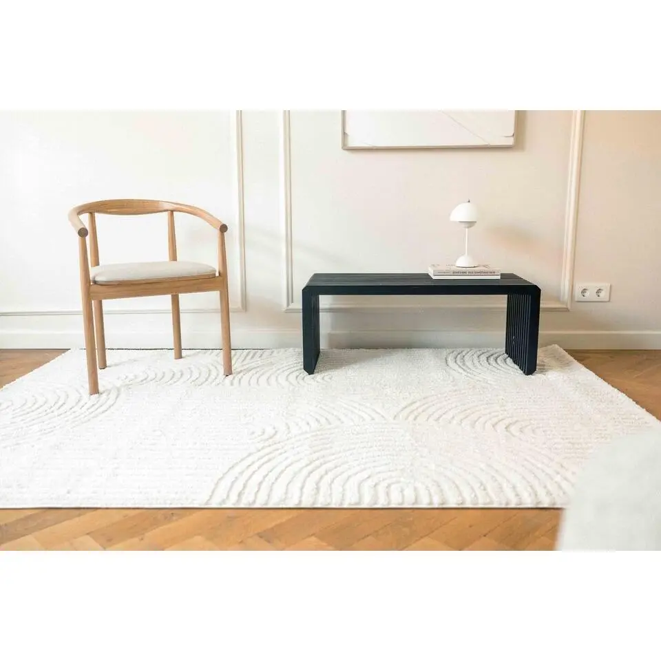 Interieur05 Scandinavisch Vloerkleed Oskar Creme/Wit - 235 x 160 cm