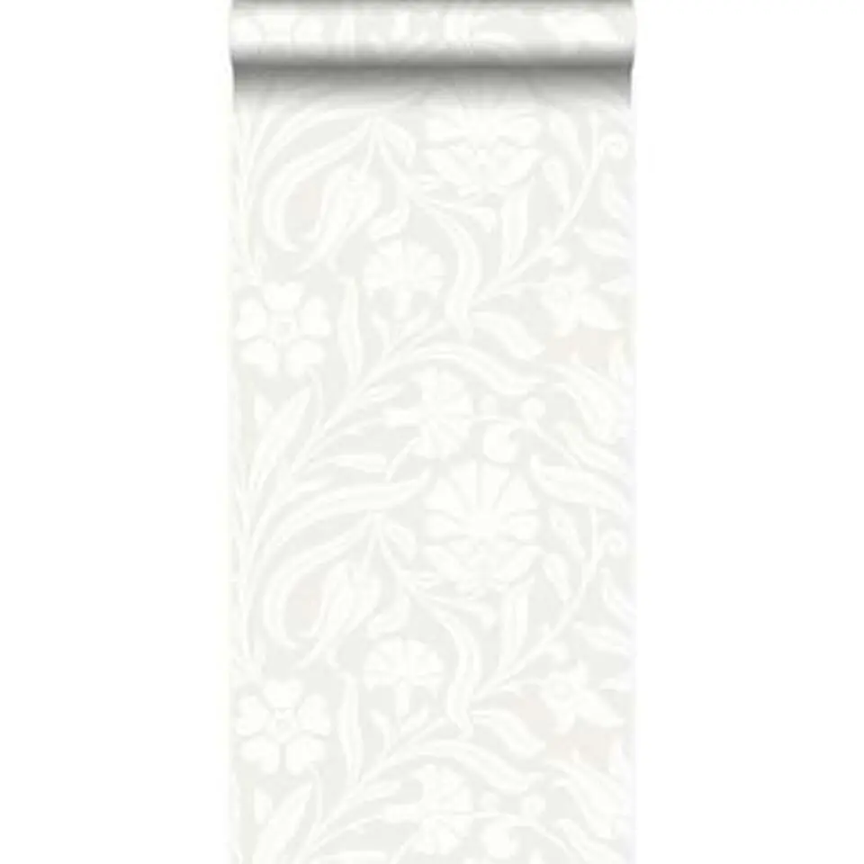 Origin behang - bloemen - gebroken wit - 53 cm x 10,05 m