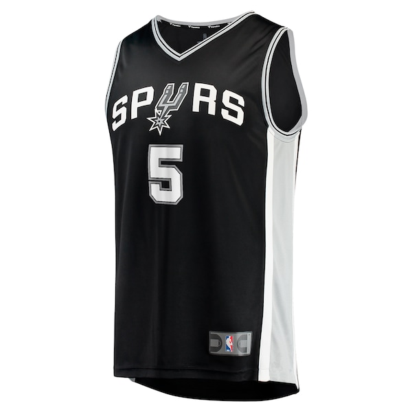 Stephon Castle San Antonio Spurs  2024 NBA Draft Fast Break Player Jersey - Icon Edition - Black