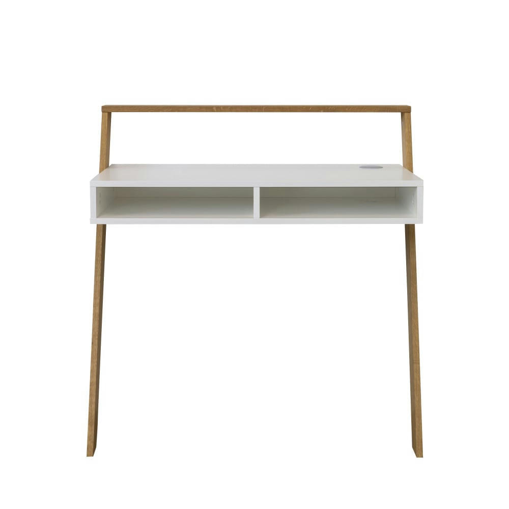 MEMO - Bureau en bois L94cm blanc