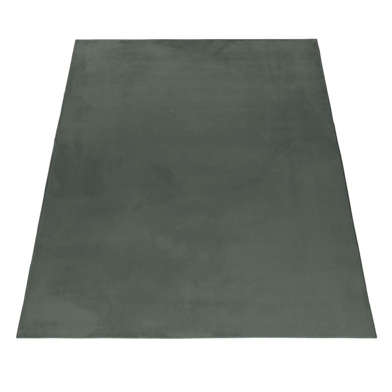 Dywan pluszowy Pouffy butelkowa zieleń 60 cm x 110 cm
