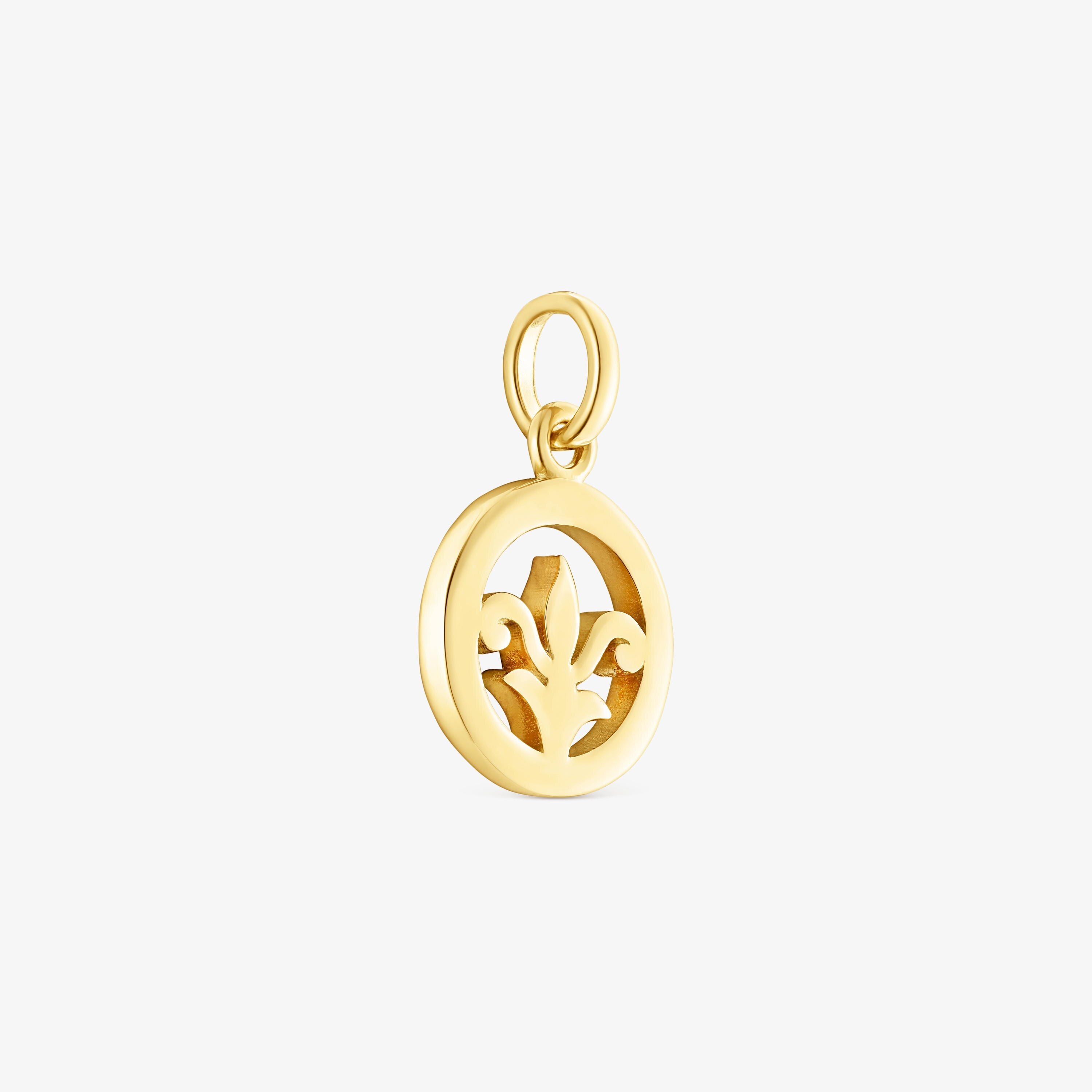 Medalla flor de lis con baño de oro 18 kt sobre plata Tamara Falcó X TOUS