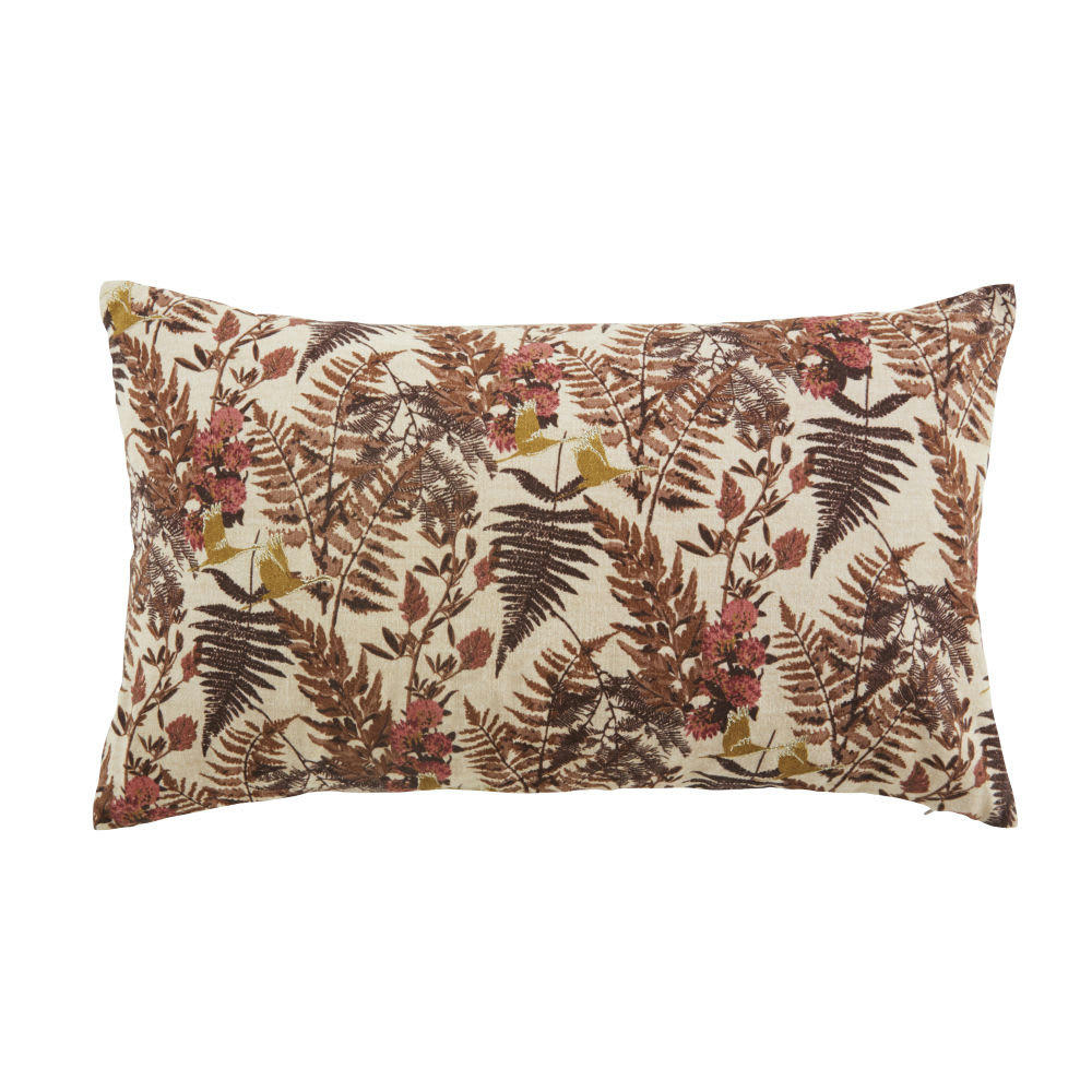 SANDRIGO - Coussin en coton biologique imprimé tropical multicolore 50x30