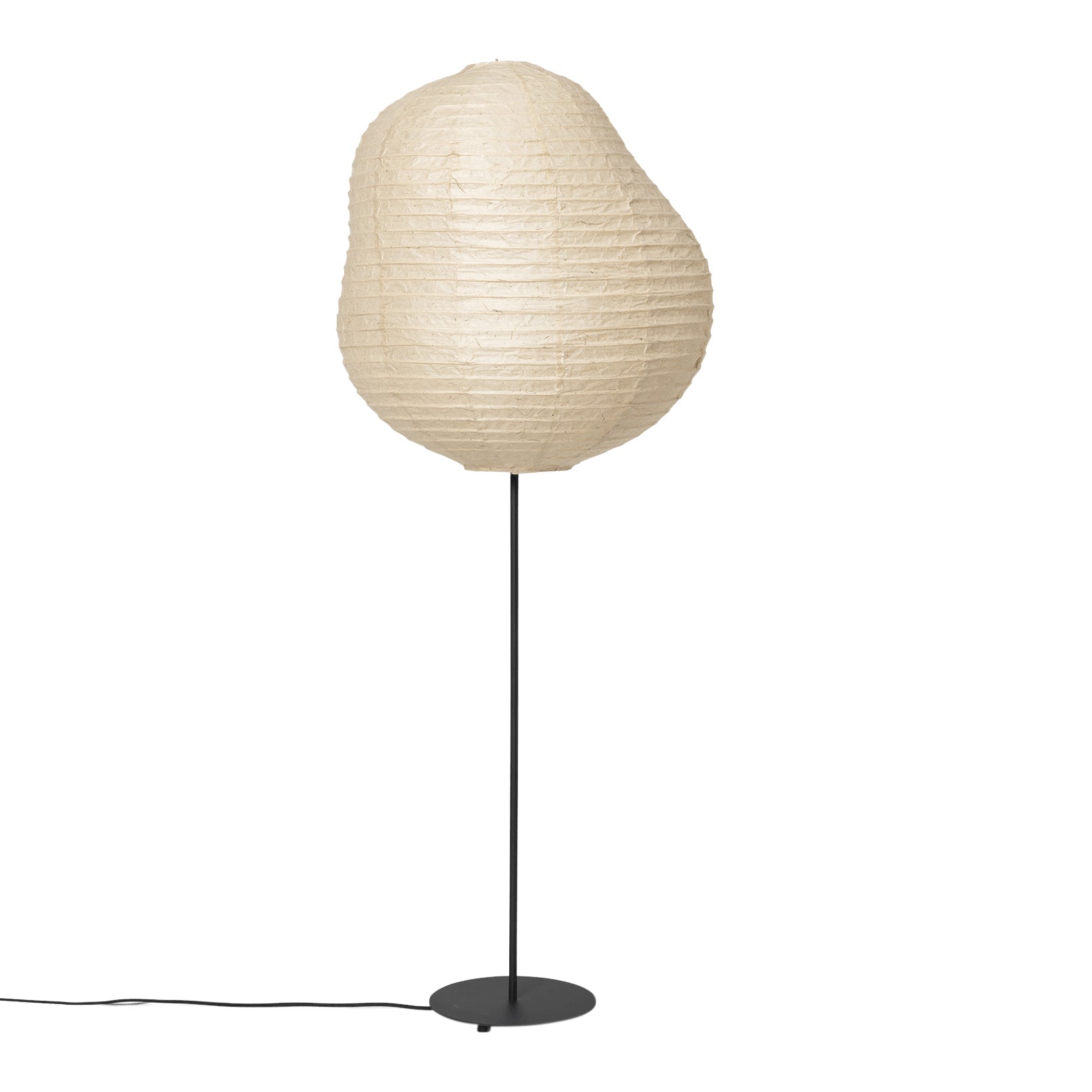 Ferm Living Kurbis Vloerlamp - H 137,6 - Natural / Zwart