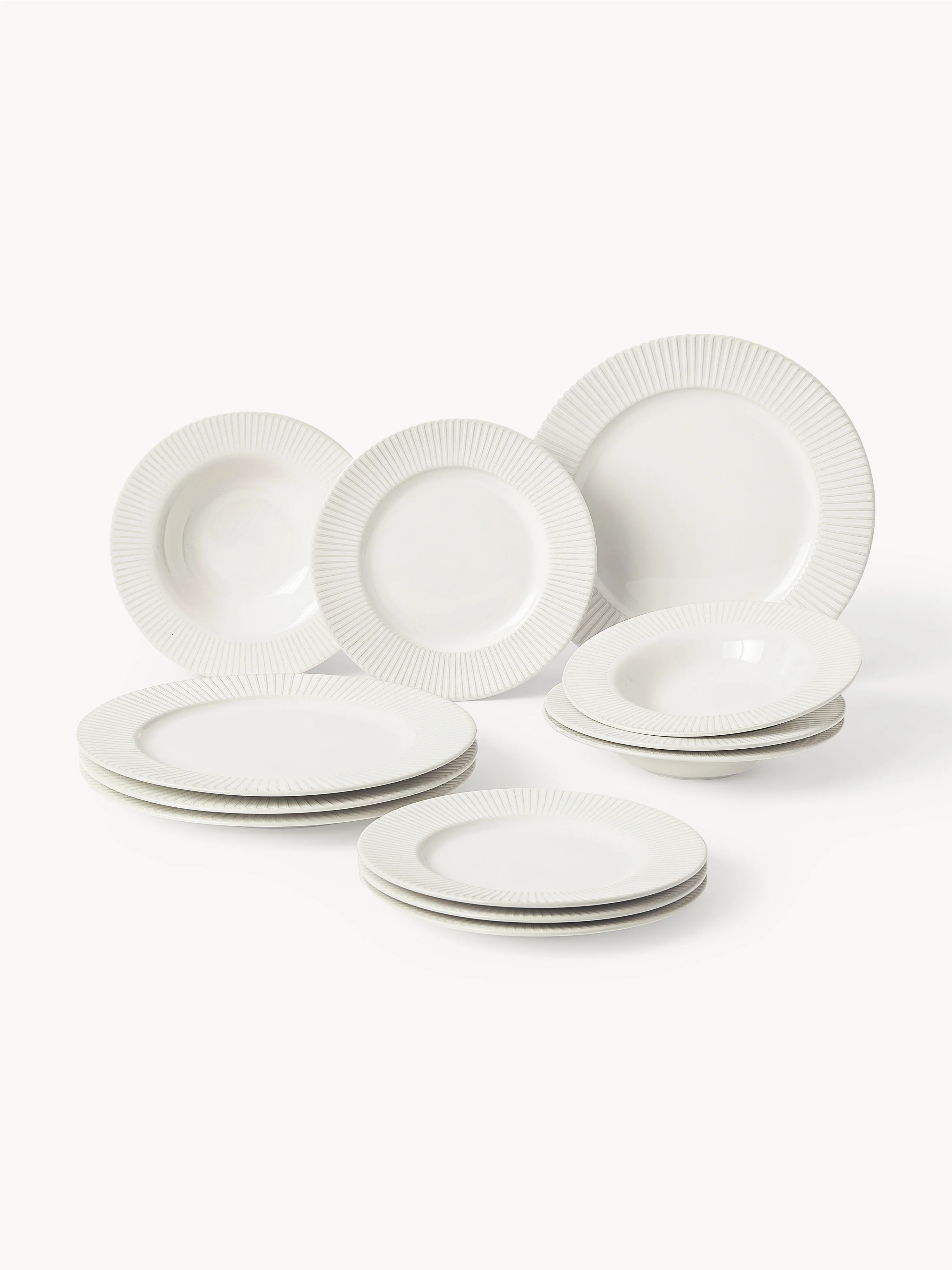 Porzellan-Geschirr-Set Goya, 4 Personen, 12er-Set
