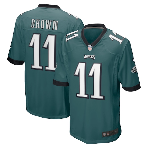 A.J. Brown Philadelphia Eagles Nike Player Game Jersey - Midnight Green/White