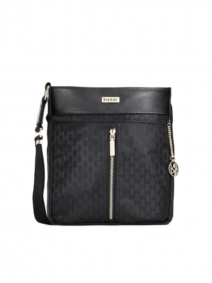 Ladies' black messenger bag