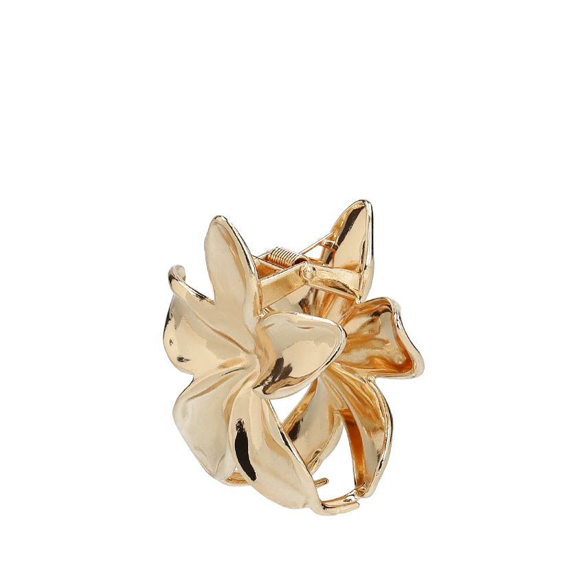 Manfield Goudkleurige bloemen haarklem