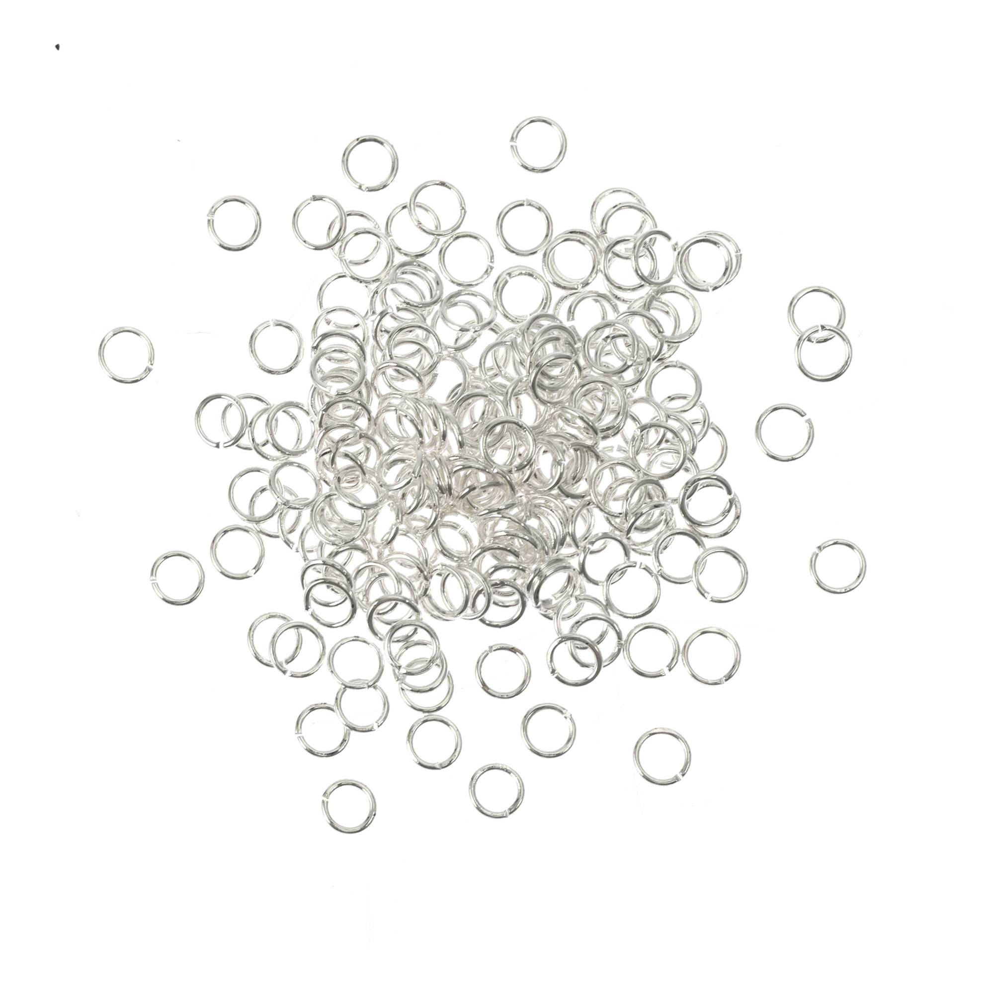Silver Plated Jump Rings 5mm 200 Pack