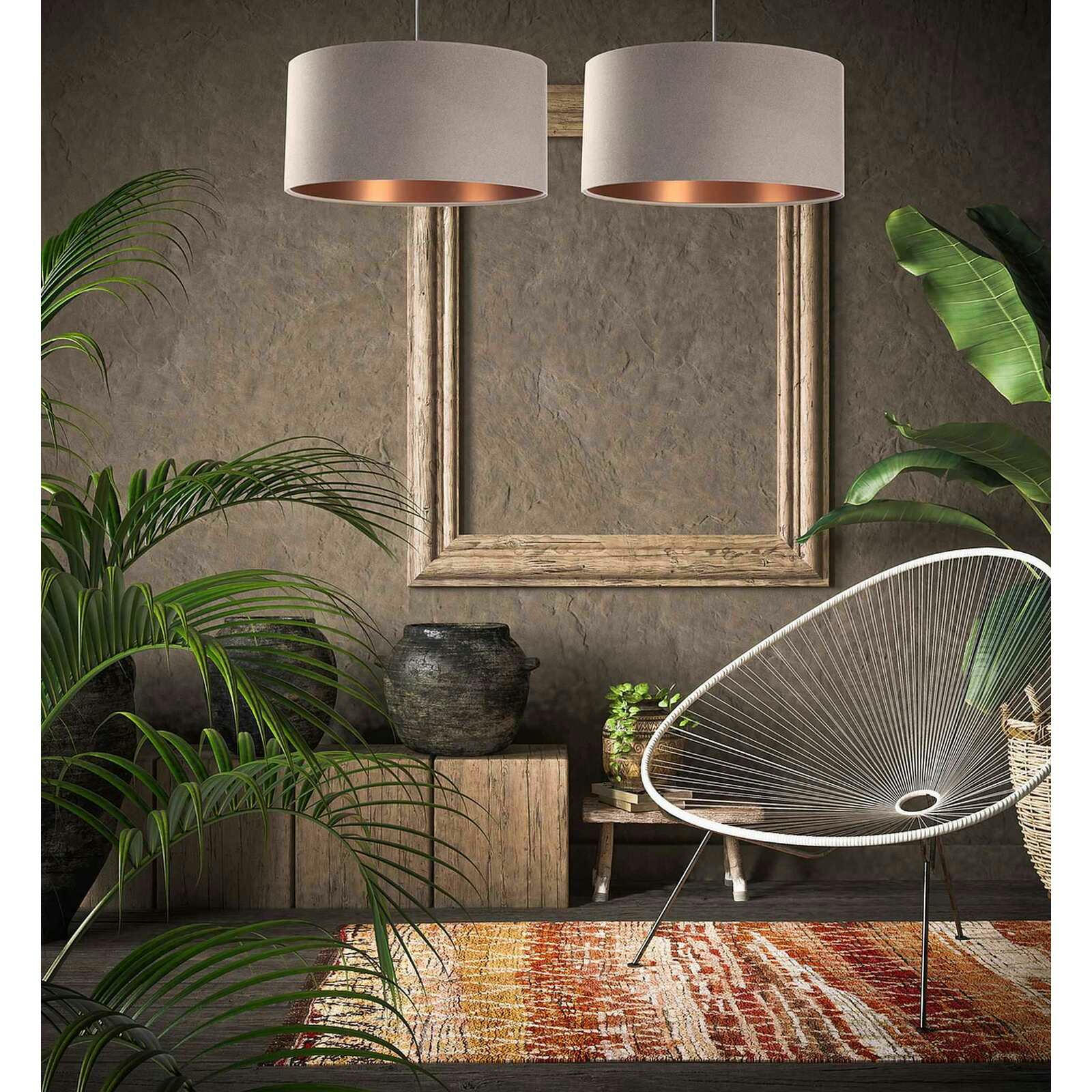 GLAM - Suspension Tissu Beige