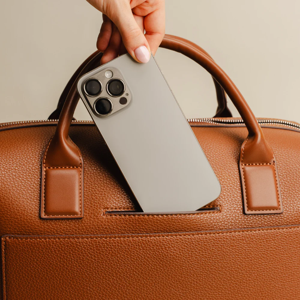 The Mae - Small Affogato Vegan Leather Travel Bag