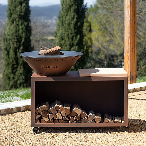 Brasero Traditionnel Acier 83 Imitation Corten