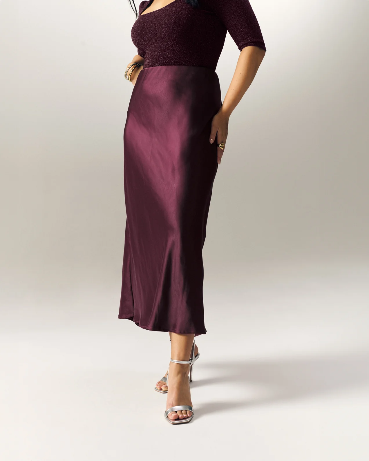 Jupe Emma satin