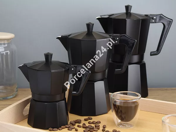 Kawiarka 3 x 50 ml Pezzetti - Italexpress Czarna 1.KA-PEZI-CZA03