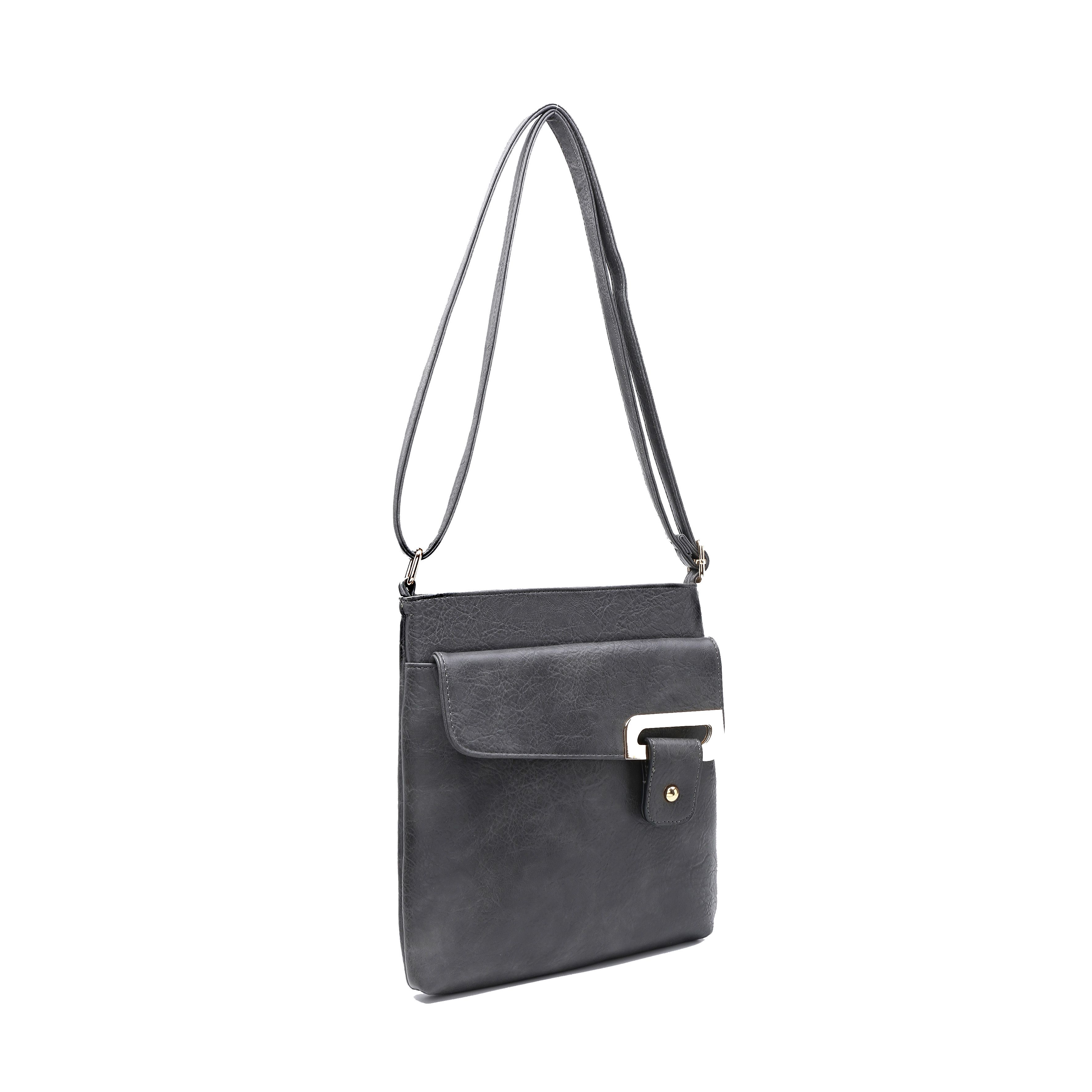 JFY Buckle Messenger Bag/ Cross Body Bag